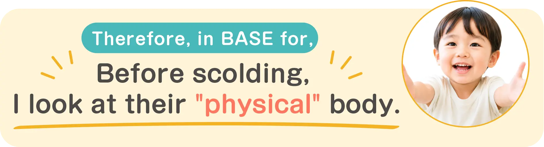 That's why at BASE for, we look at the 