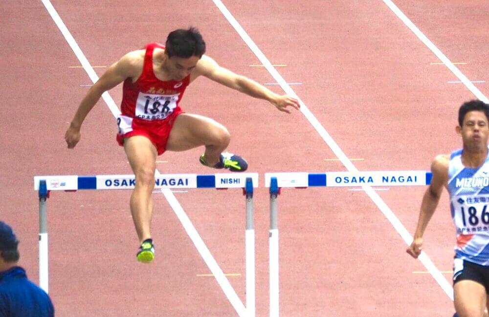 ⽊南道孝記念陸上競技⼤会400MH